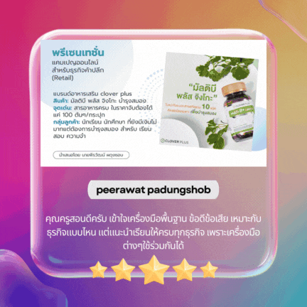 ตัวอย่างผลงาน Basic Copywriting Canvas ของผู้เรียนในคอร์ส